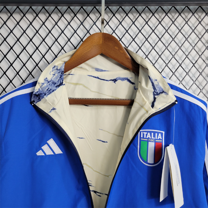 Italia Cortavientos  Azul Blanco