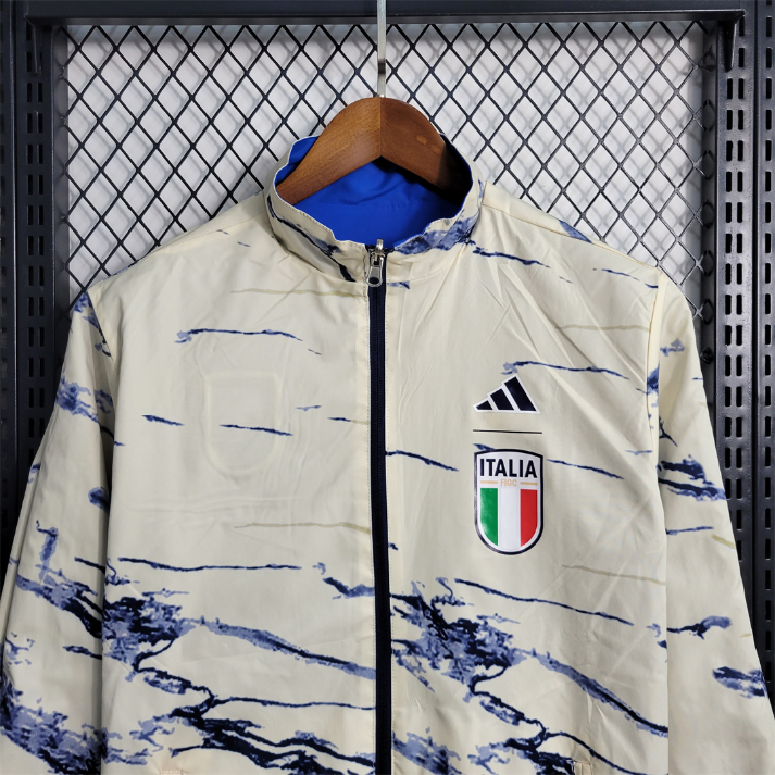 Italia Cortavientos  Azul Blanco