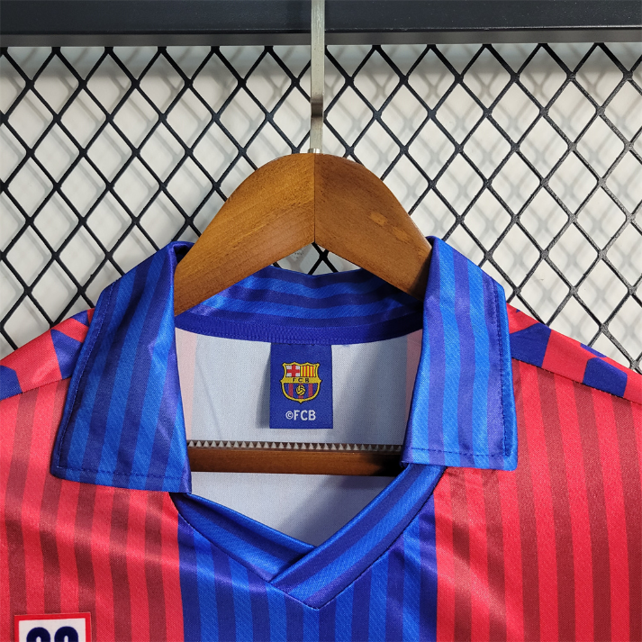 1991-92 FC Barcelona 1a Equipacion Manga Larga