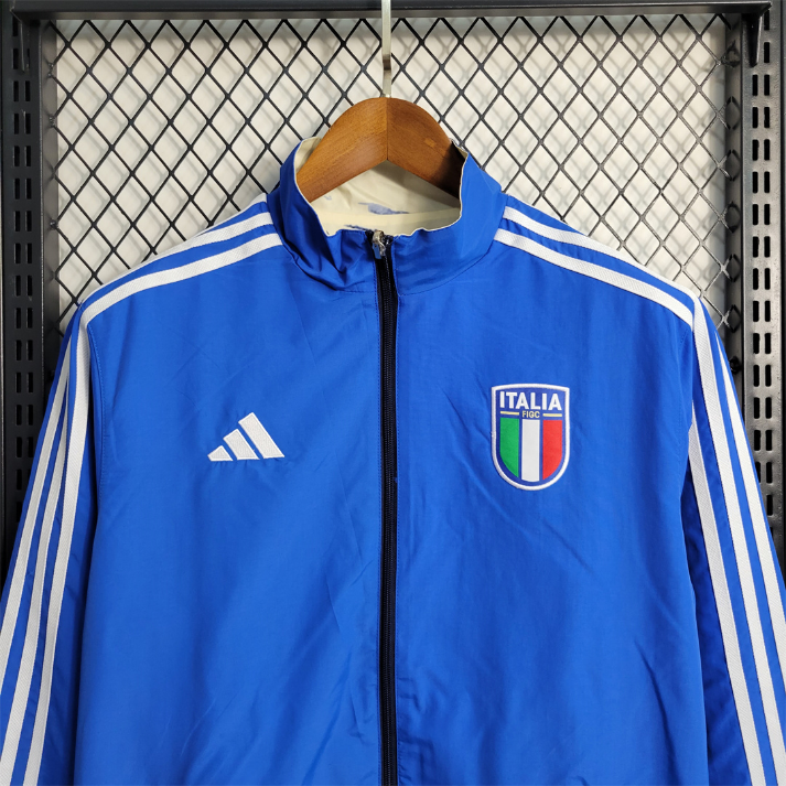 Italia Cortavientos  Azul Blanco