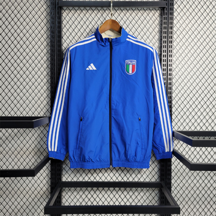 Italia Cortavientos  Azul Blanco