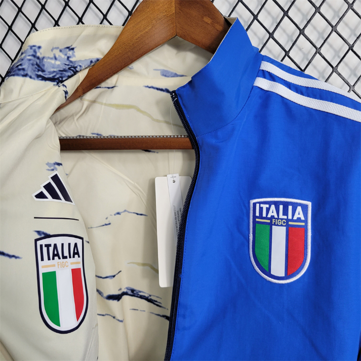Italia Cortavientos  Azul Blanco