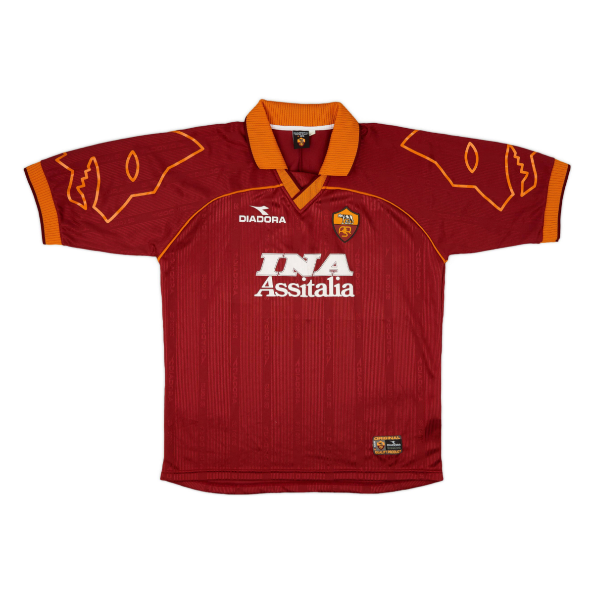 1999-00 AS Roma 1a Equipacion