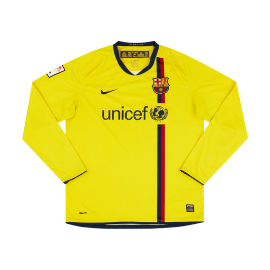 2008-09 FC Barcelona 2a Equipacion Manga Larga