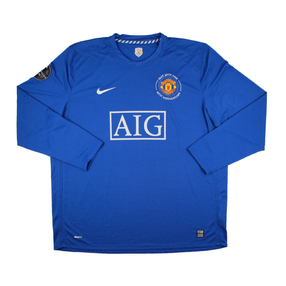 2008-09 Manchester United FC 3a Equipacion Manga Larga