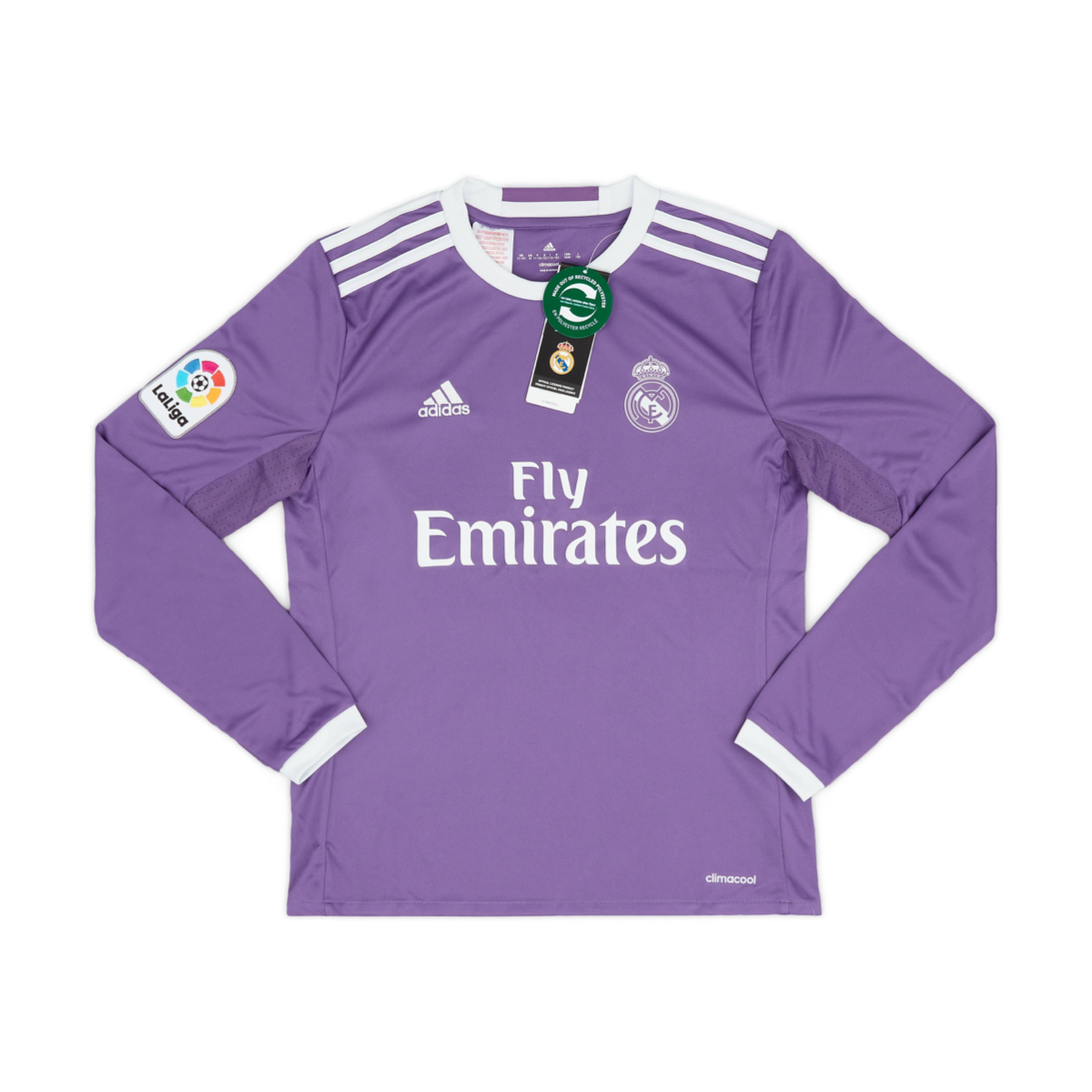 2016-17 Real Madrid CF 2a Equipacion Manga Larga