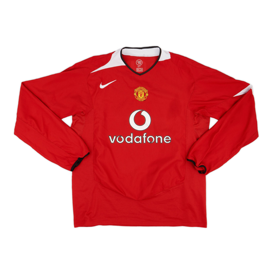 2004-06 Manchester United FC 1a Equipacion Manga Larga