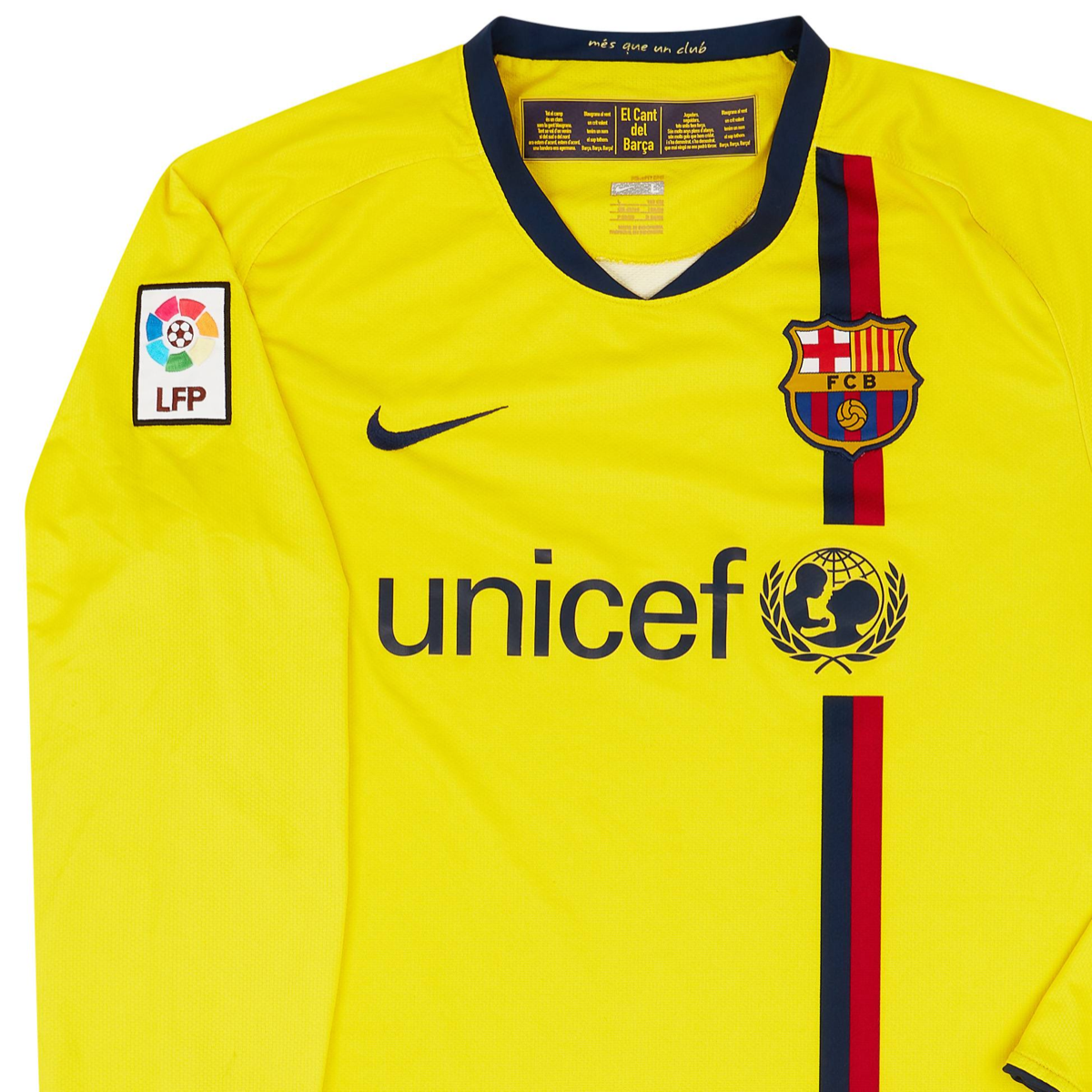 2008-09 FC Barcelona 2a Equipacion Manga Larga