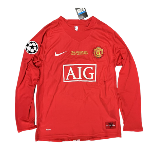 2007-08 Manchester United FC 1a Equipacion Manga Larga