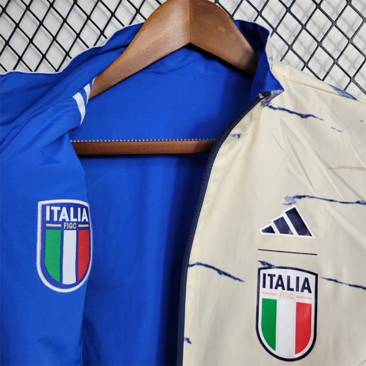 Italia Cortavientos  Azul Blanco