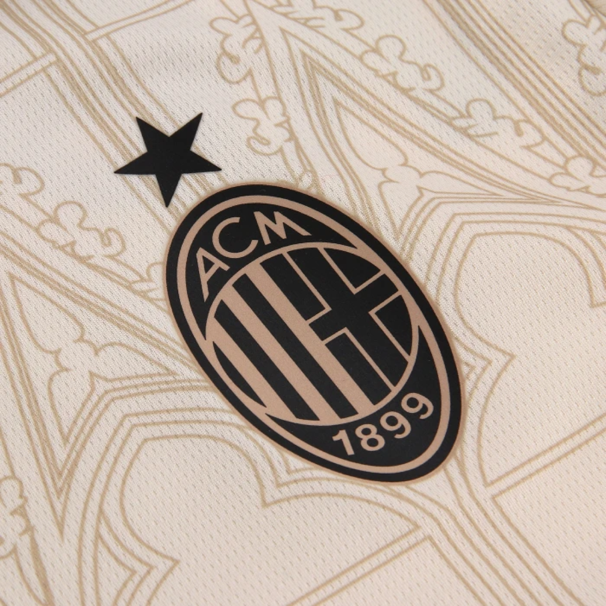 2023-24 AC Milan x Pleasures Equipacion Edicion Especial Beige